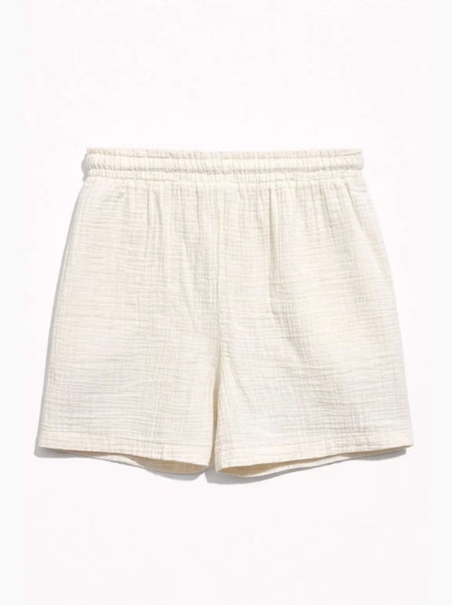 Shorts de tiro alto texturizados de pernera ancha mixray - Kiabi Shorts de tiro alto texturizados de pernera ancha mixray - Kiabi