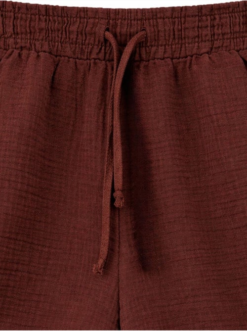 Shorts de tiro alto texturizados de pernera ancha mixray - Kiabi