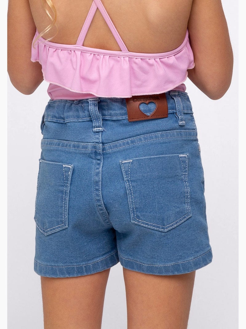 Shorts Denim de Niña Azul - Kiabi