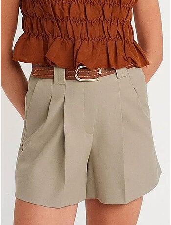 Shorts sastre de cintura alta para mujer dilvin