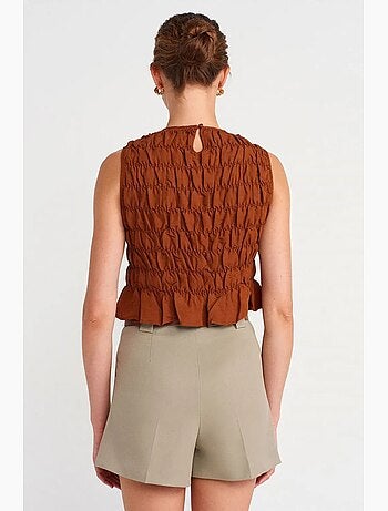 Shorts sastre de cintura alta para mujer dilvin