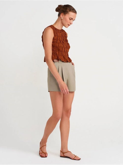 Shorts sastre de cintura alta para mujer dilvin - Kiabi Shorts sastre de cintura alta para mujer dilvin - Kiabi