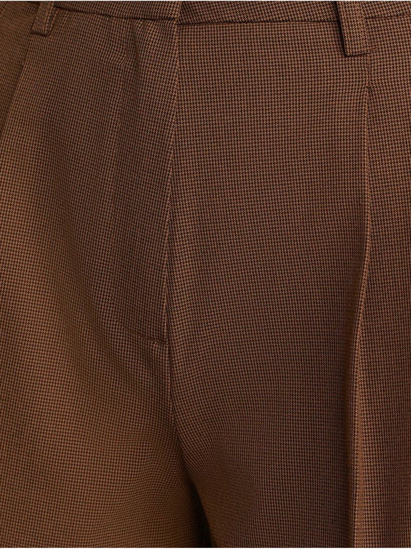 Shorts sastre de crepé de cintura alta dilvin Marrón - Kiabi