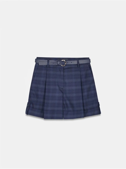 Shorts sastre de crepé de tiro alto con cinturón dilvin - Kiabi Shorts sastre de crepé de tiro alto con cinturón dilvin - Kiabi