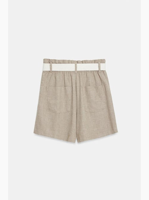 Shorts sastre de pernera ancha de tiro alto dilvin - Kiabi Shorts sastre de pernera ancha de tiro alto dilvin - Kiabi