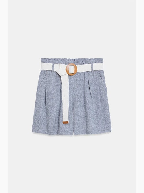 Shorts sastre de pernera ancha de tiro alto dilvin - Kiabi Shorts sastre de pernera ancha de tiro alto dilvin - Kiabi