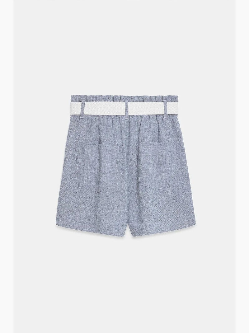 Shorts sastre de pernera ancha de tiro alto dilvin Gris - Kiabi