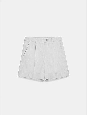 Shorts sastre de tejido de cintura alta dilvin