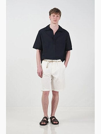 Shorts sastre de tejido de tiro medio con corte relajado giesto