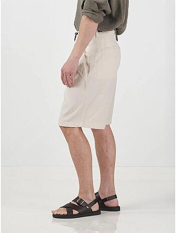 Shorts sastre de tencel de cintura alta y pernera ancha giesto