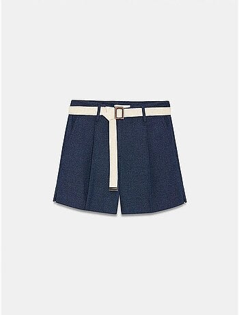 Shorts sastre de tiro alto con cinturón dilvin