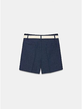 Shorts sastre de tiro alto con cinturón dilvin