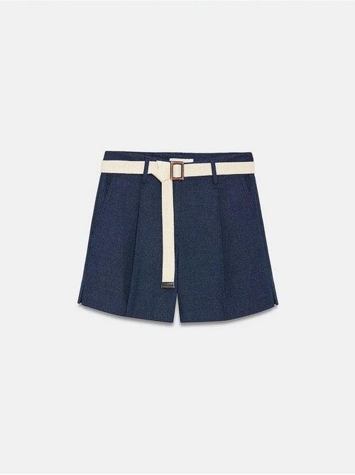 Shorts sastre de tiro alto con cinturón dilvin - Kiabi Shorts sastre de tiro alto con cinturón dilvin - Kiabi