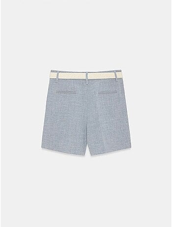 Shorts sastre de tiro alto con cinturón dilvin
