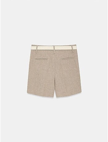 Shorts sastre de tiro alto con cinturón dilvin