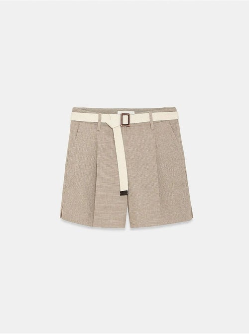Shorts sastre de tiro alto con cinturón dilvin - Kiabi Shorts sastre de tiro alto con cinturón dilvin - Kiabi