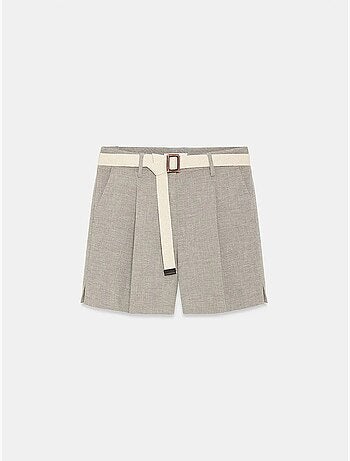 Shorts sastre de tiro alto con cinturón dilvin