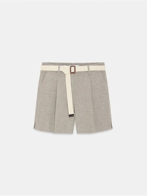 Shorts sastre de tiro alto con cinturón dilvin - Kiabi Shorts sastre de tiro alto con cinturón dilvin - Kiabi