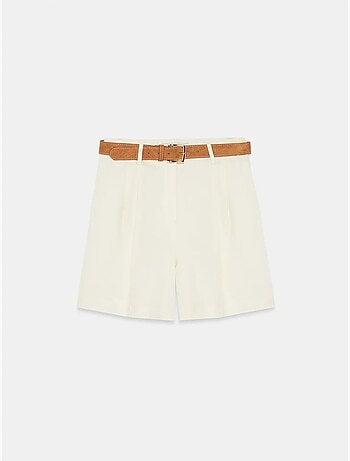 Shorts sastre de tiro alto y pernera ancha dilvin