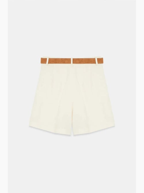 Shorts sastre de tiro alto y pernera ancha dilvin - Kiabi Shorts sastre de tiro alto y pernera ancha dilvin - Kiabi