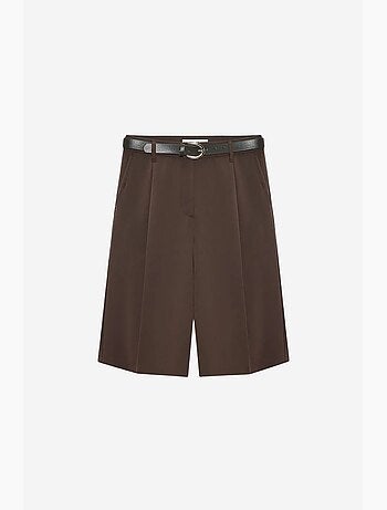 Shorts sastre de tiro alto y pernera ancha dilvin
