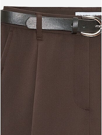 Shorts sastre de tiro alto y pernera ancha dilvin