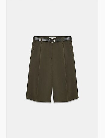 Shorts sastre de tiro alto y pernera ancha dilvin