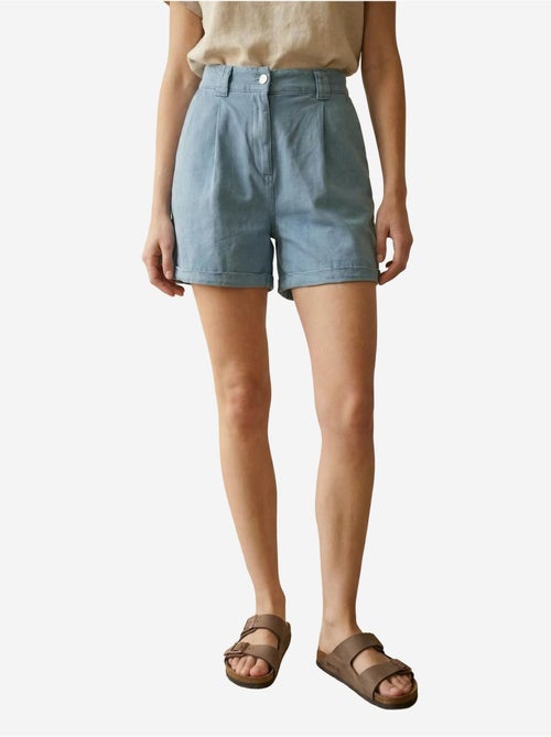 Shorts sastre de tiro alto y pernera ancha my fashion - Kiabi Shorts sastre de tiro alto y pernera ancha my fashion - Kiabi