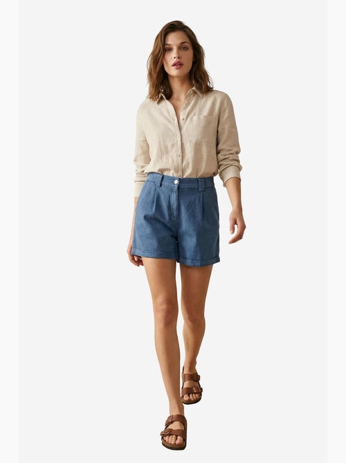 Shorts sastre de tiro alto y pernera ancha my fashion - Kiabi