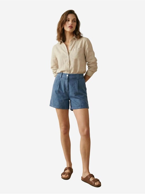 Shorts sastre de tiro alto y pernera ancha my fashion - Kiabi