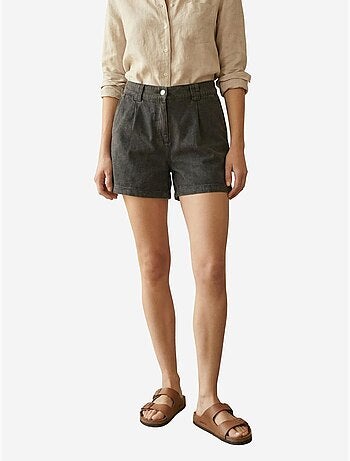 Shorts sastre de tiro alto y pernera ancha my fashion