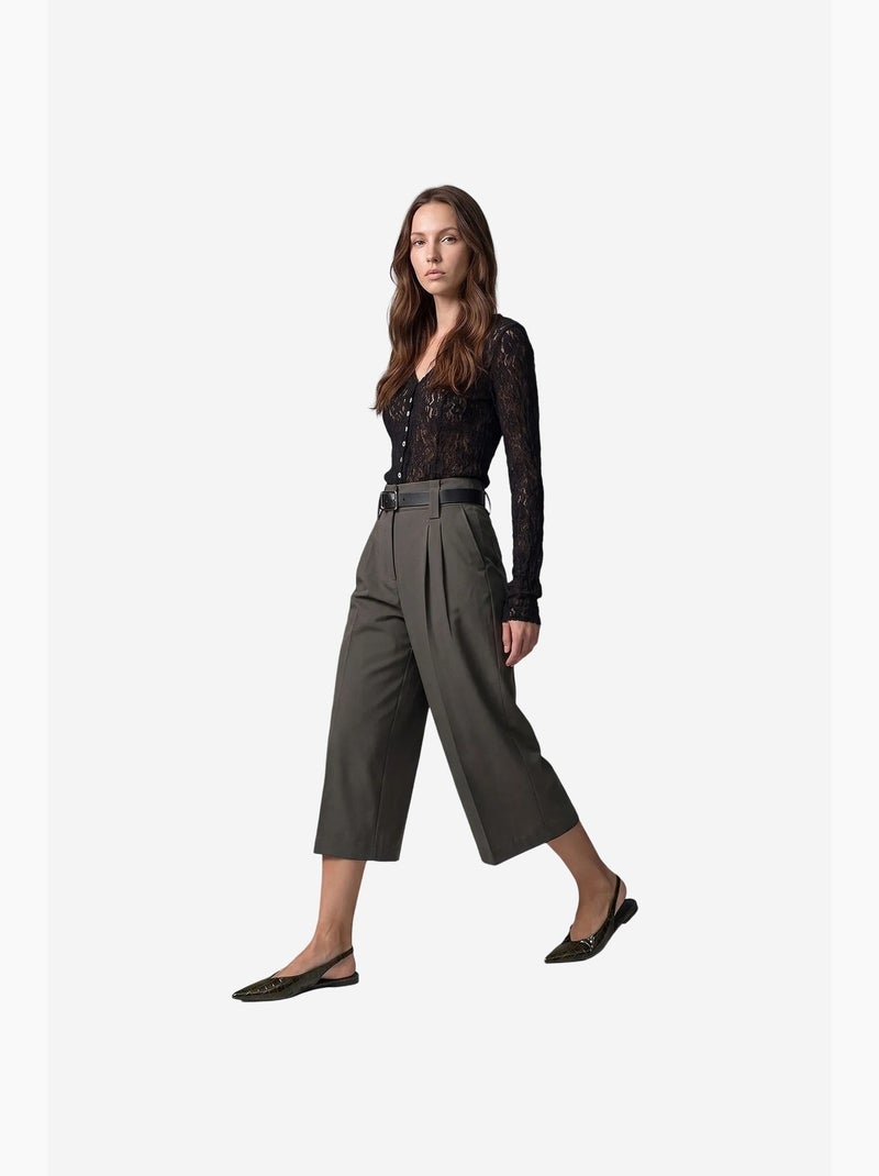 Shorts sastre para mujer dilvin Caqui - Kiabi