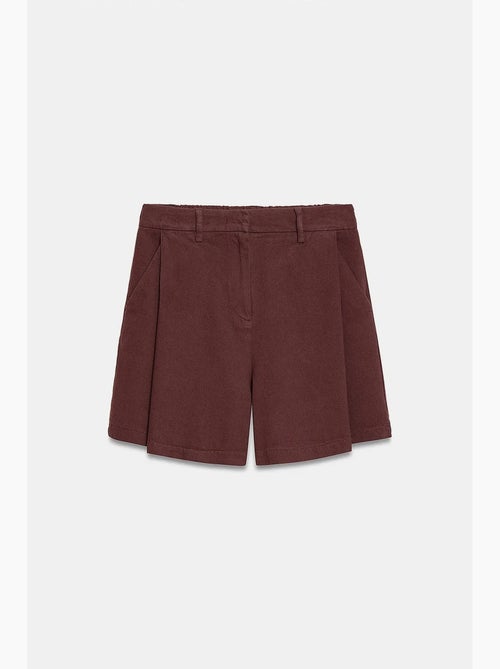 Shorts tejidos de tiro alto y pernera ancha dilvin - Kiabi Shorts tejidos de tiro alto y pernera ancha dilvin - Kiabi