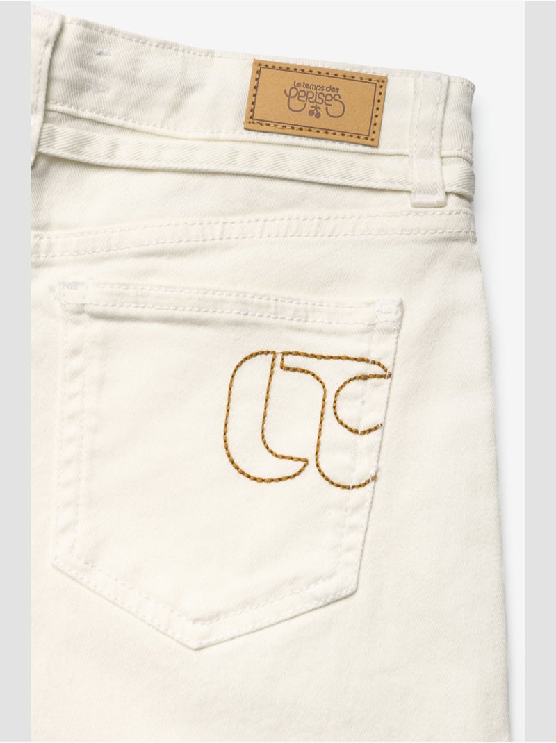 Shorts vaqueros CARPUGI Blanco - Kiabi