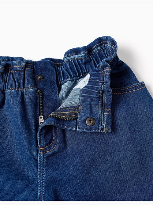 Shorts vaqueros con cintura paperbag y bolsillos - Kiabi