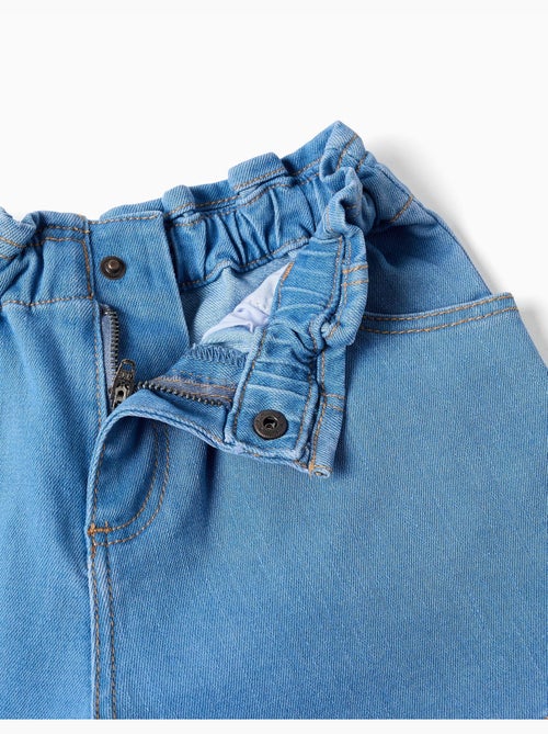 Shorts vaqueros con cintura paperbag y bolsillos - Kiabi