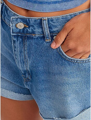 Shorts vaqueros de algodón de tiro alto dilvin