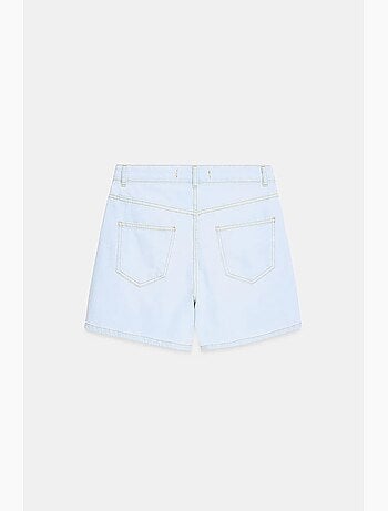 Shorts vaqueros de cintura alta y pernera ancha dilvin