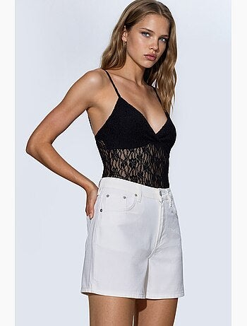 Shorts vaqueros de talle alto estilo mom hiccup