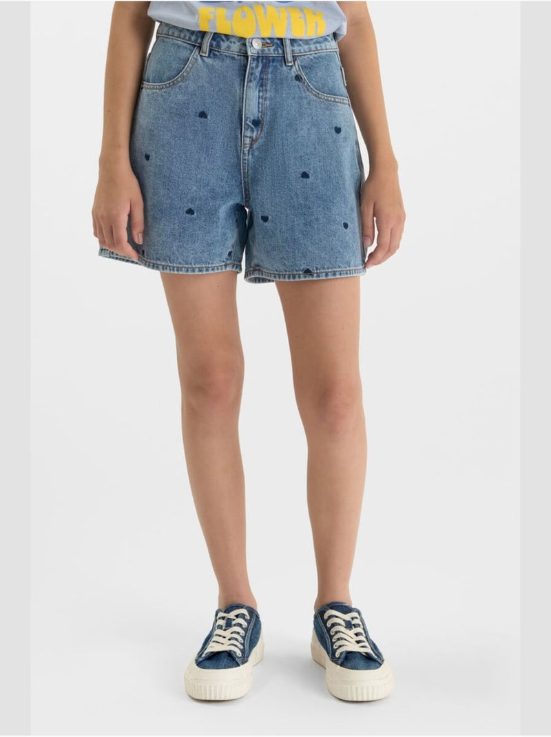 Shorts vaqueros EVAGI Azul - Kiabi
