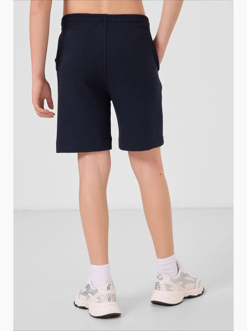 Shorts youth de mezcla de algodón tommy Azul marino - Kiabi