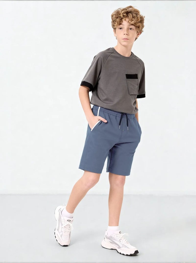 Shorts youth de mezcla de algodón tommy Azul - Kiabi