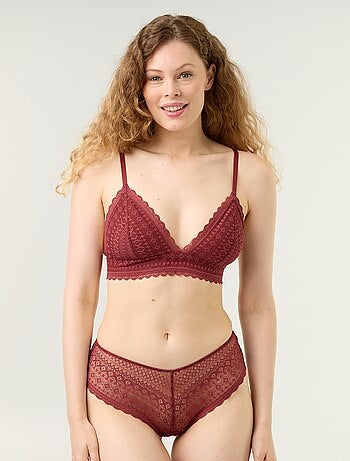 Shorty de encaje