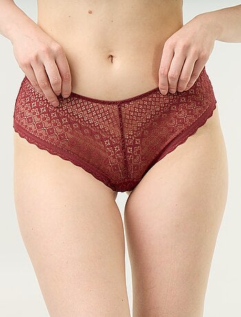 Shorty de encaje