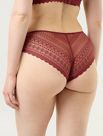 Shorty de encaje