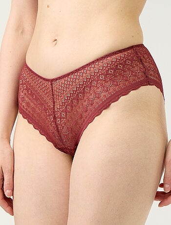Shorty de encaje