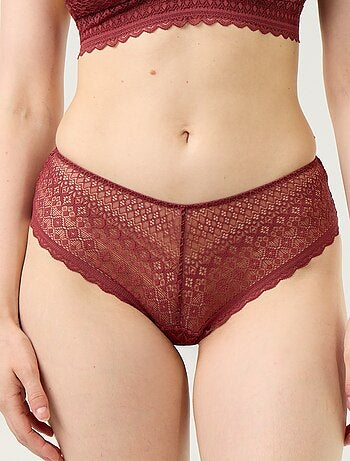Shorty de encaje