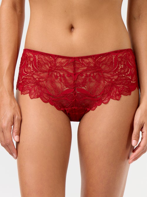 Shorty de encaje con lentejuelas - Kiabi