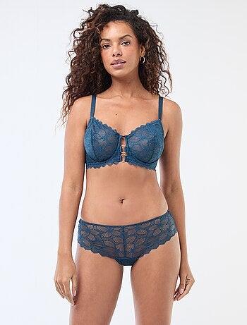 Shorty de encaje floral