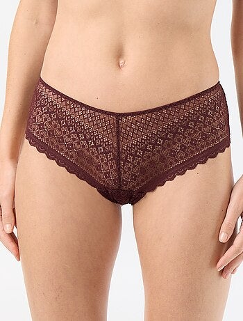 Shorty de encaje